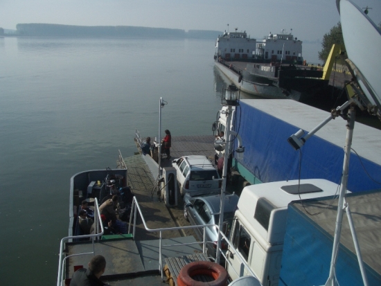 Crossing the Danube from Bulgaria to Romania