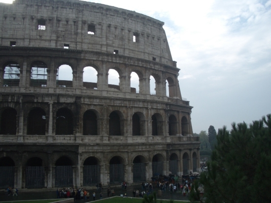 Outside the Colosseum