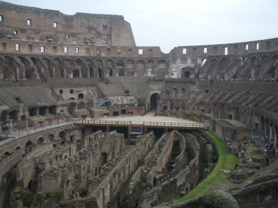 Inside the Colosseum