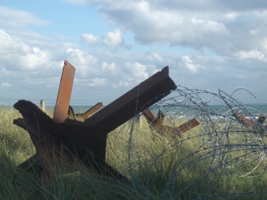 German Invasion Barriers on Utah Beach