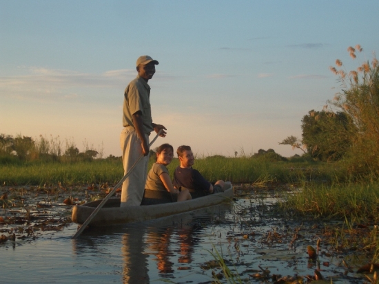 Stacy & Bill in their Mokoro