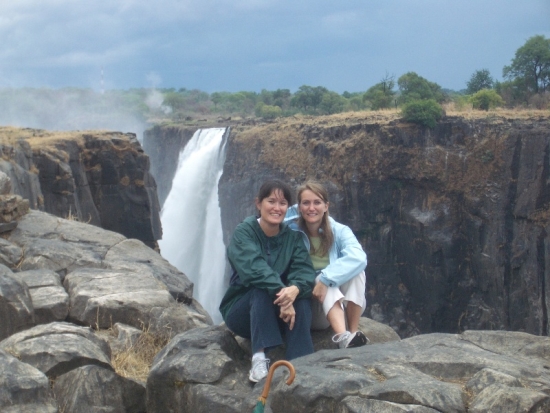 Stacy & Deanna at Vic Falls