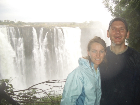 Us at Victoria Falls