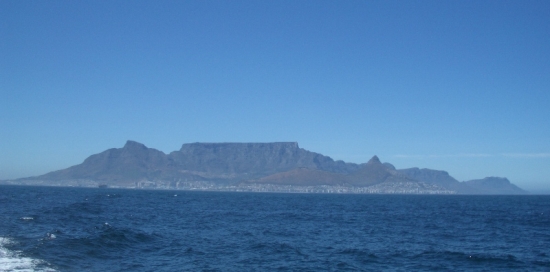 Table Mountain Looms Over Cape Town & Table Bay