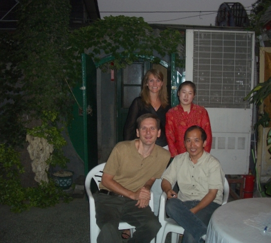 Dinner at the Li Family Restaurant, Seated is Yin, Travel Agent Extraordinaire