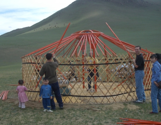 Nick Helps Build the Ger