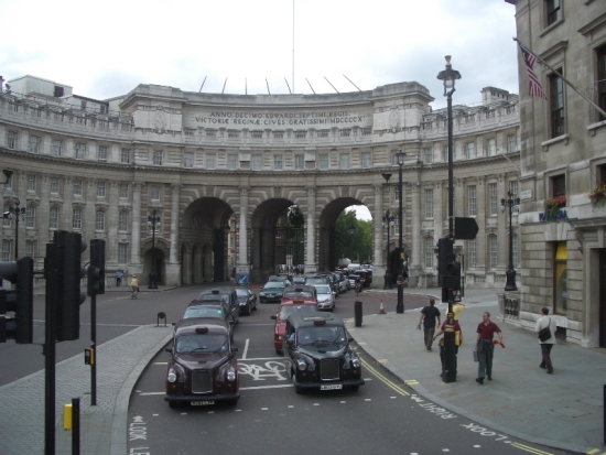 Entering Trafalgar Square