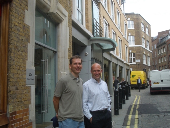 Nick with Inforte London Office MD Rich Ingleton