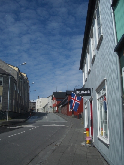Bustling Downtown Reykjavik