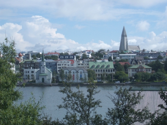 Downtown Reykjavik from Tjornin (The Pond)