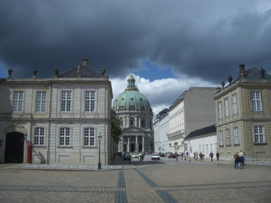 Marble Church from Amalienborg Palace