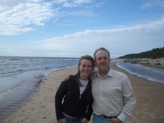 Darius & Deanna at the Baltic Sea, Latvia