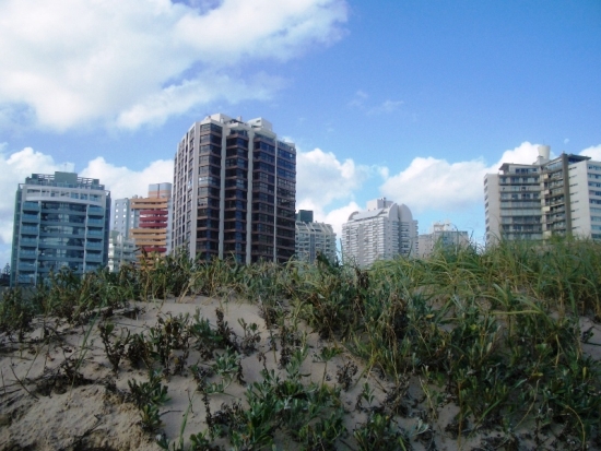 City Rising out of the Sand