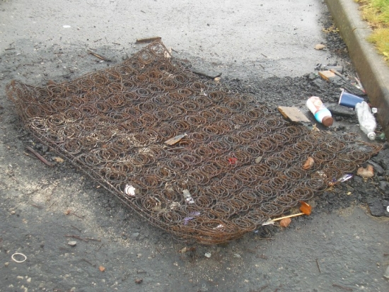 Recent Orangemen Riot Debris