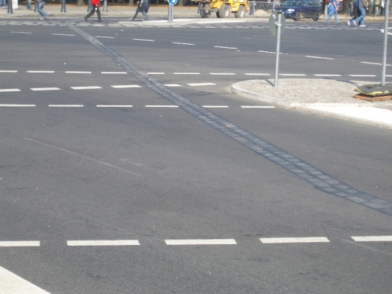 Bricks Mark the Former Location of the Berlin Wall