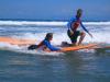 Surfing Couple