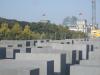 Jewish Memorial in Foreground; Reichstag in Background